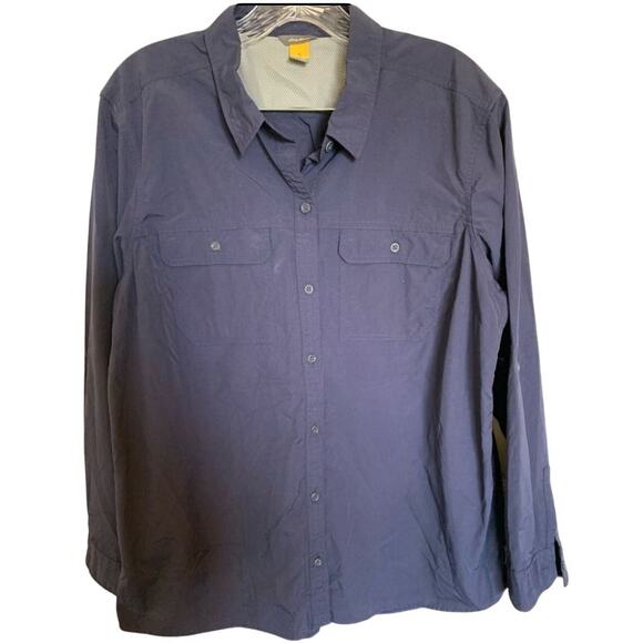 Eddie Bauer hiking button up shirt size women's XL vented - Picture 1 of 9